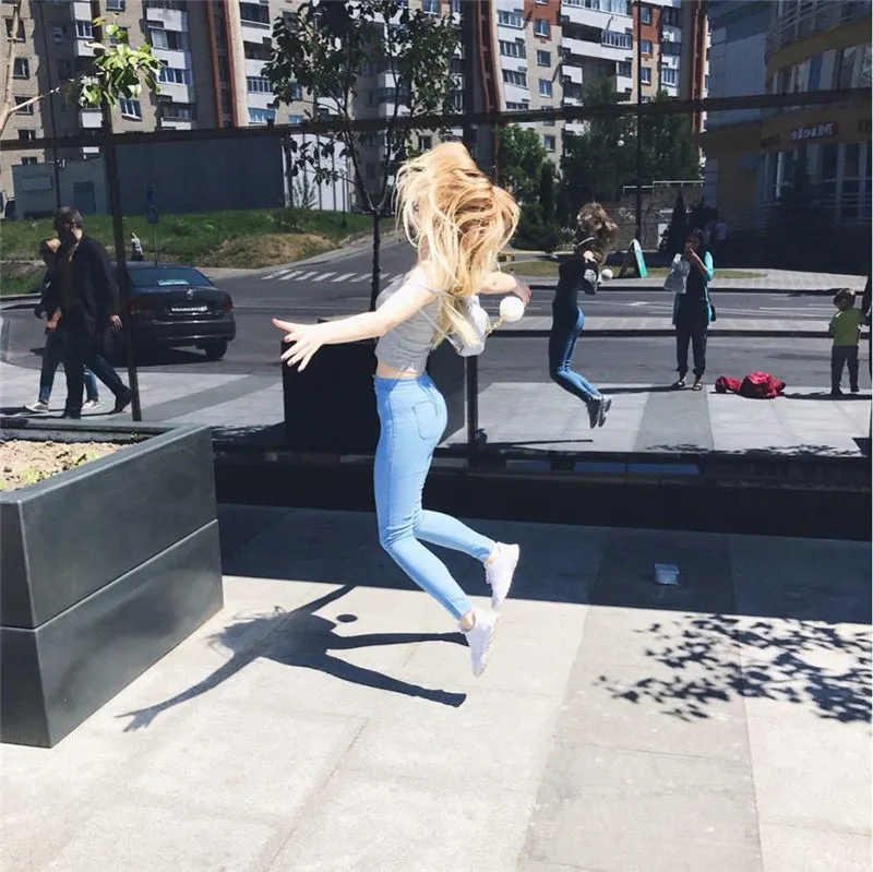VenusFox High Waist Slim Fit Jeans
