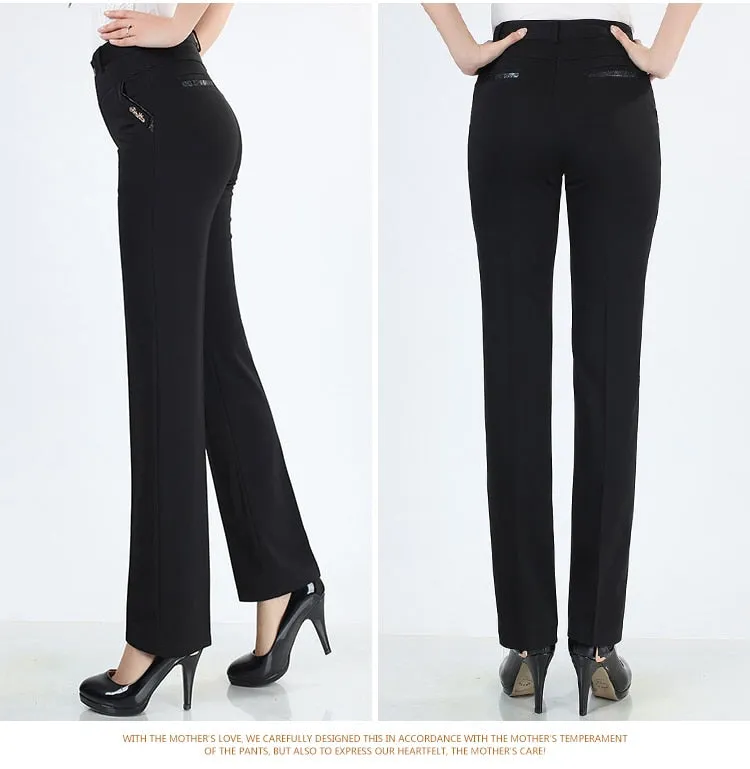 VenusFox straight high waist khaki pants plus size