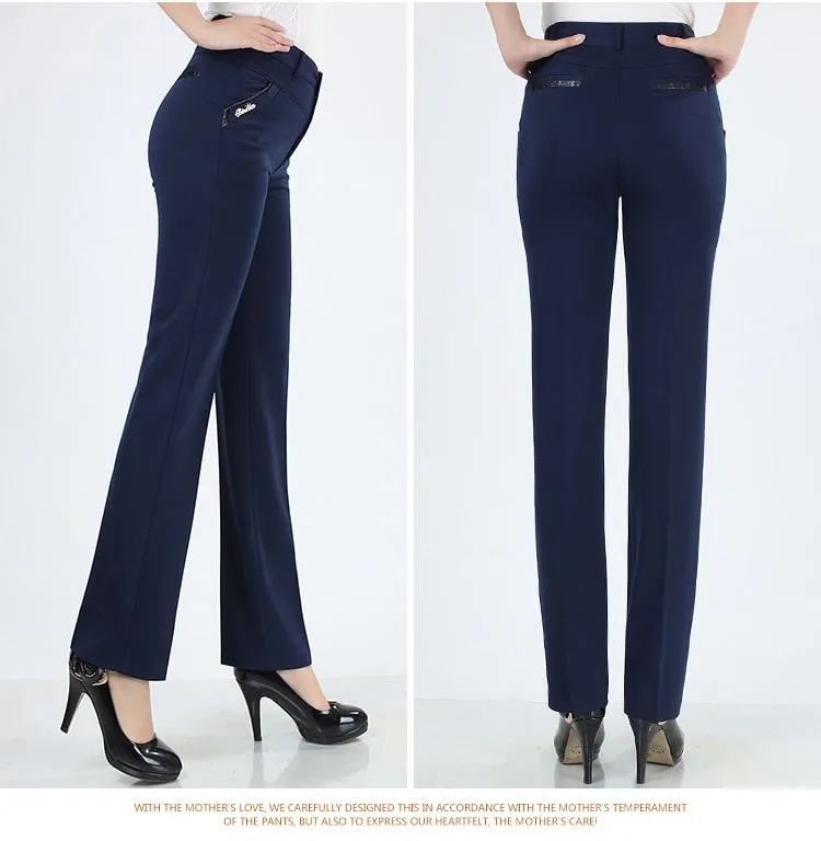 VenusFox straight high waist khaki pants plus size