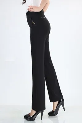 VenusFox straight high waist khaki pants plus size