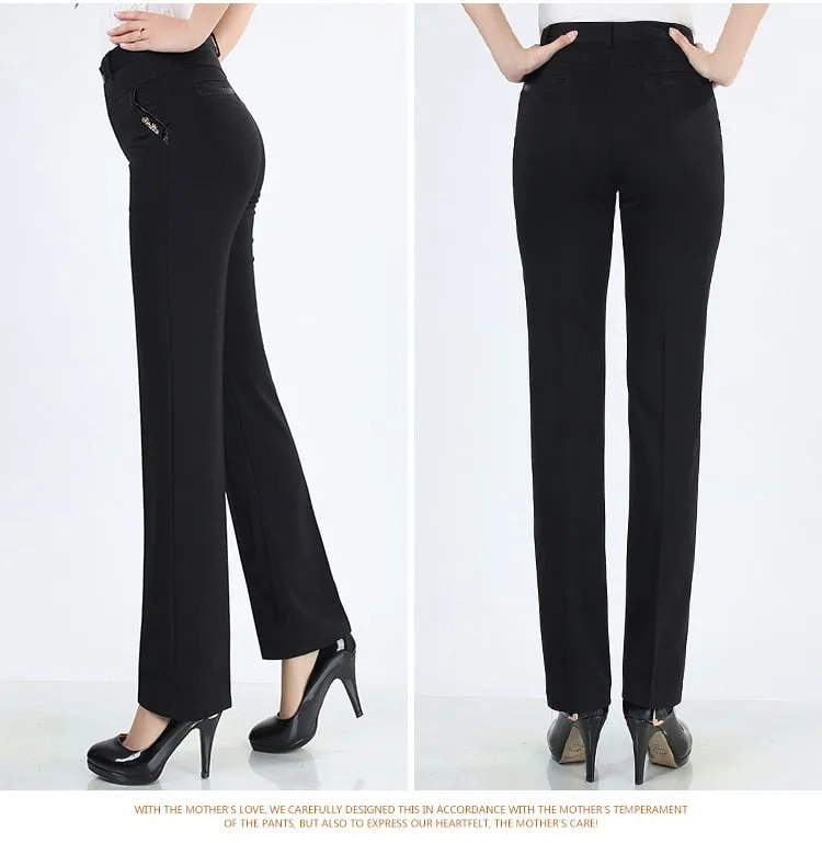 VenusFox straight high waist khaki pants plus size