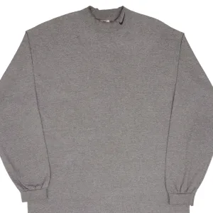 VINTAGE NIKE LONG SLEEVE TURTLE NECK DARK GREY TEE SHIRT 1990S SIZE XL MADE USA