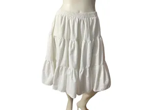 Vintage white Malco Modes petticoat skirt M