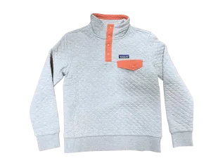 Women's Cotton Quilt Snap T Pullover