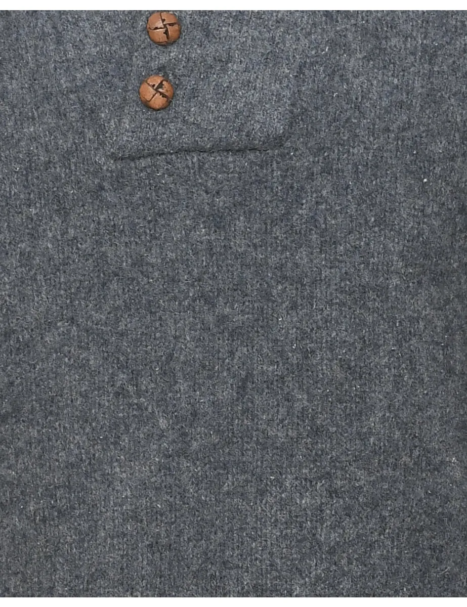 Wool Dark Grey Jumper - M