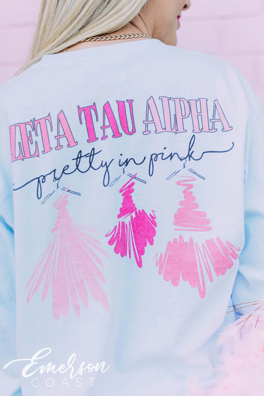 Zeta Tau Alpha Pretty In Pink Semi Formal T-shirt