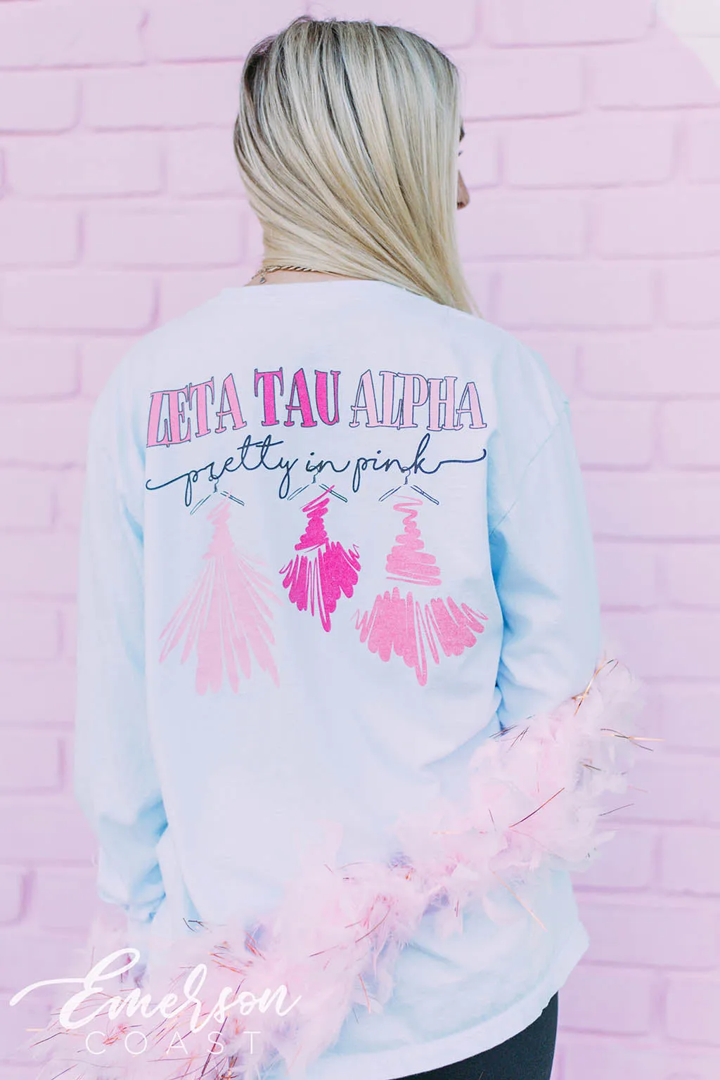 Zeta Tau Alpha Pretty In Pink Semi Formal T-shirt