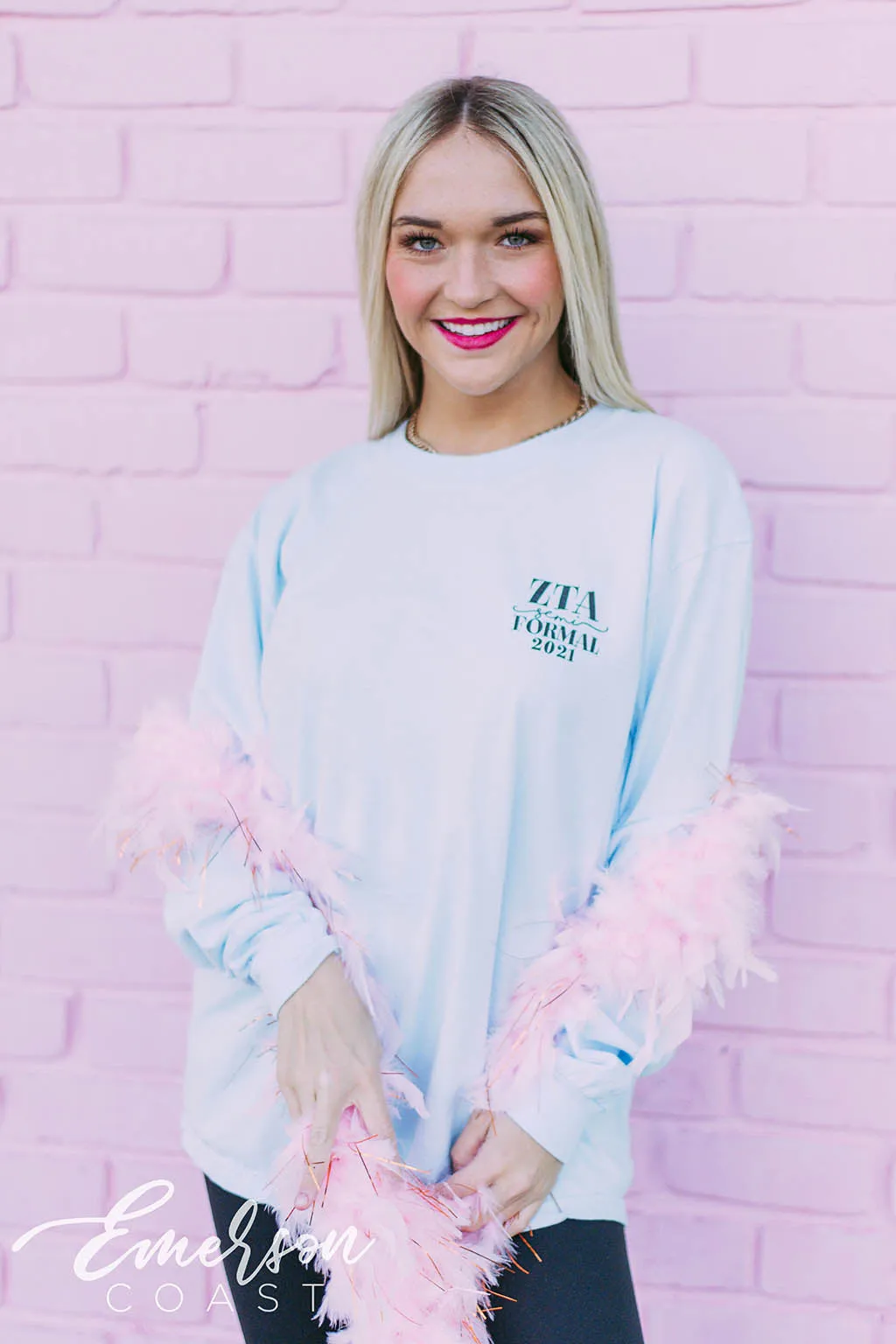 Zeta Tau Alpha Pretty In Pink Semi Formal T-shirt