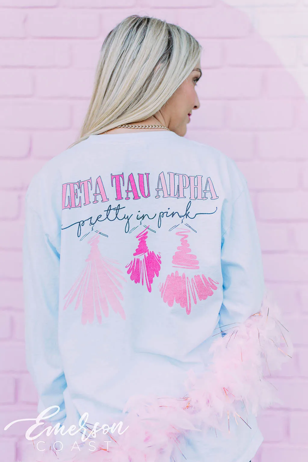 Zeta Tau Alpha Pretty In Pink Semi Formal T-shirt